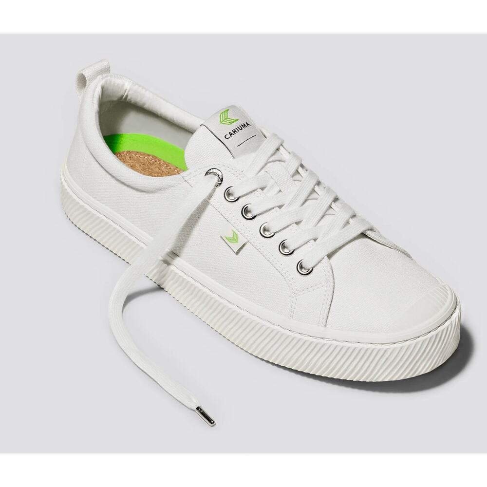 NEW NIB Cariuma Off-White Canvas Low Top Sneakers Shoes sz 8 Organic Cotton - Picture 16 of 16